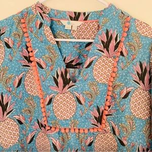 Boden Women Pineapple Prints Tunic Top